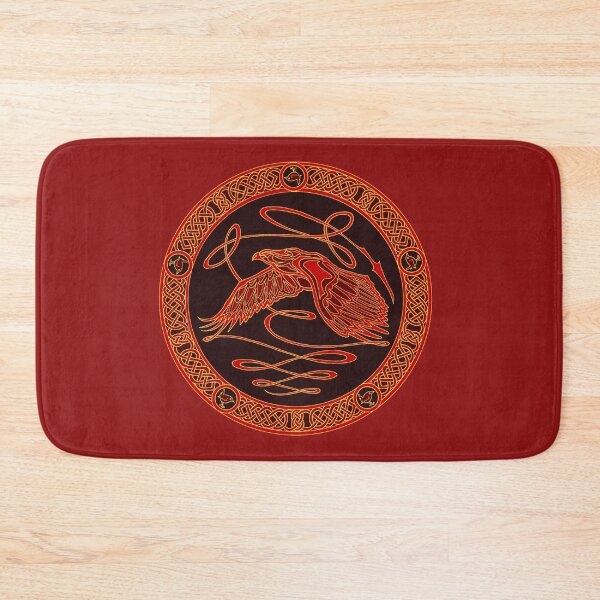 Item preview, Celtic knotwork eagle - red and gold designed and sold by AnyaPenfold.