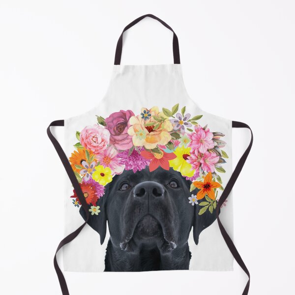 Item preview, Portrait Of Black Dog With Floral Crown designed and sold by Teez Designer.