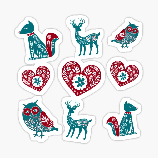 Item preview, Scandinavian Christmas Deer designed and sold by DiensDesign.