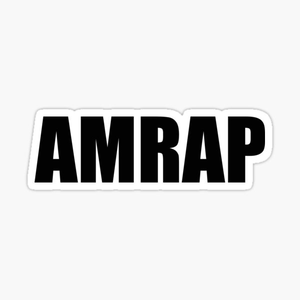 AMRAP Sticker