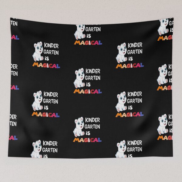 Item preview, kindergarten is magical for kids back to school - 3rd anniversary gift for him designed and sold by The Nova Prints .