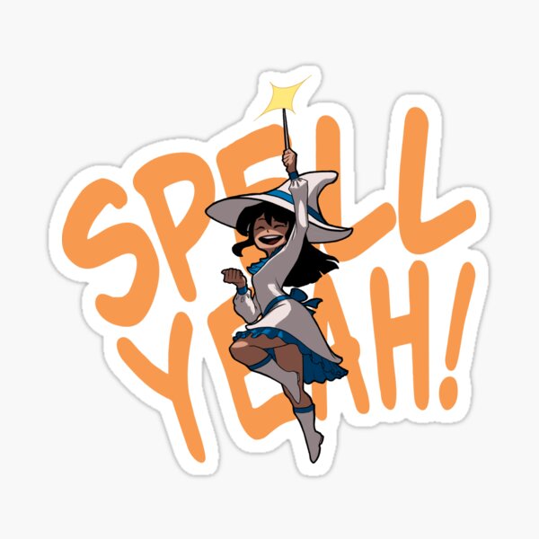 Spell Yeah Cute Witch Sticker