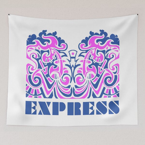Item preview, EXPRESS. PINK AND BLUE designed and sold by 5hertz.