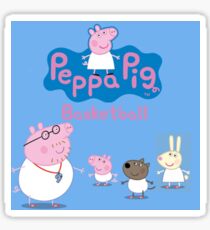 peppa pig basketball Sticker
