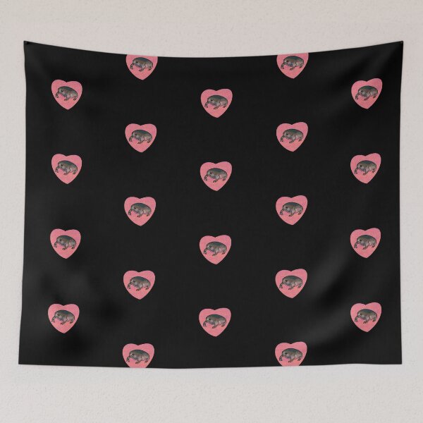 Item preview, Cute Black Desert Rain Frog Love Heart designed and sold by okpinsPets.