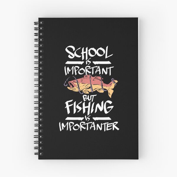 Item preview, School is Important Fishing is Importanter  designed and sold by ComfyRebel.