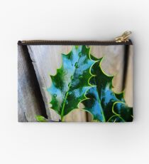green holly leaf Studio Pouch