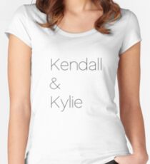 Kendall and Kylie Women's Fitted Scoop T-Shirt