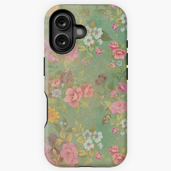 Vista previa del artículo con la obra «Diseño de textura de pintura de flores de arte acuarela, funda para iPhone y Samsung Galaxy», diseñado y vendido por RoManSmArt.