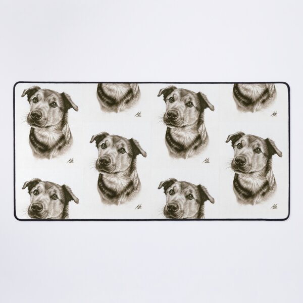 Dogs Eyes Desk Mat