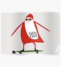 Santa Cool Poster