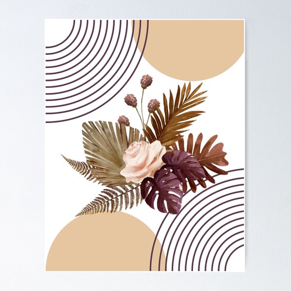 Item preview, Pink Sun and Ellipses with Flowers designed and sold by cerenalkan.