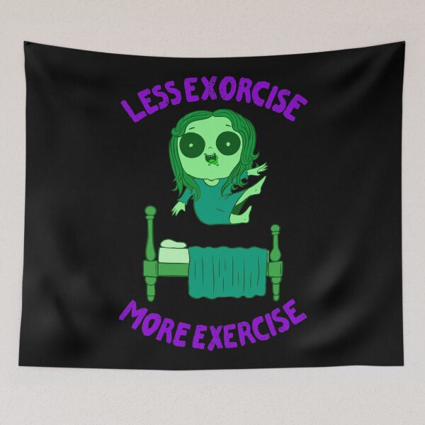 Item preview, Less Exorcise More Exercise - Halloween designed and sold by sachpica.