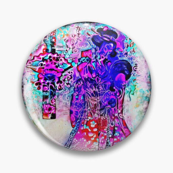 Artikelvorschau, Grunge psychedelische Geishas entworfen und verkauft von NeoAntique-Art.