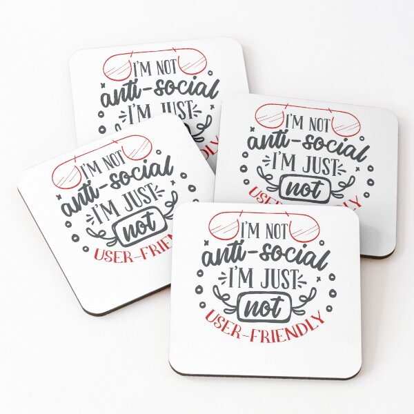 Item preview, I M not Anti Social I M Just not User Friendly designed and sold by FOX1999-Design.
