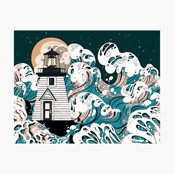 Haunted Lighthouse Photographic Print