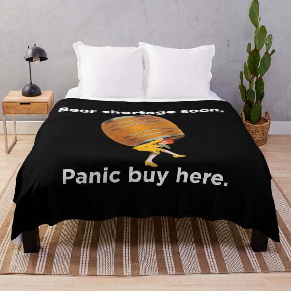 Item preview, Beer shortage soon panic buy here designed and sold by Ahmer Qureshi.