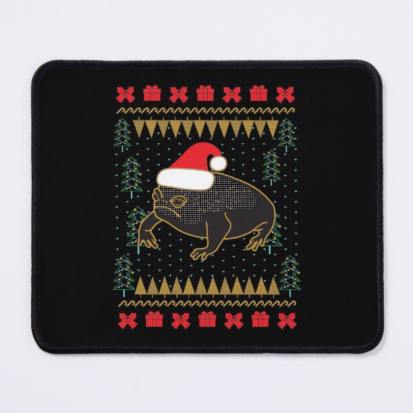 Item preview, Black Desert Rain Frog Ugly Christmas Sweater designed and sold by okpinsPets.