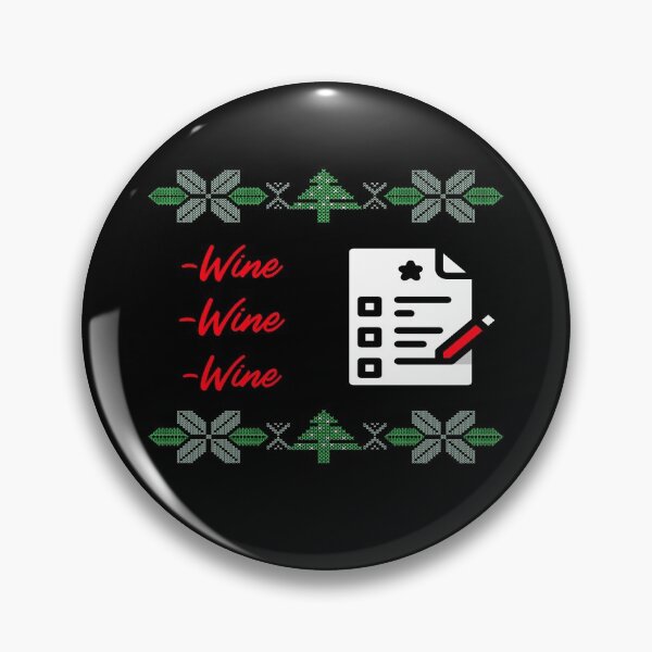 Item preview, Christmas Checklist Wine WIne Wine  designed and sold by LMcDs.
