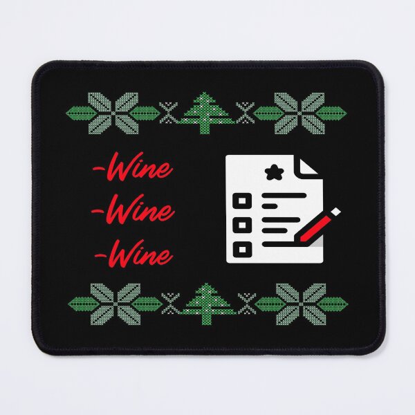 Item preview, Christmas Checklist Wine WIne Wine designed and sold by LMcDs.
