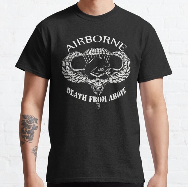 Death from Above Sand ENLISTED RANKS Airborne t-Shirt 