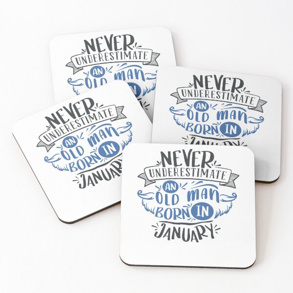 Item preview, Never Underestimate An Old Man Born In January designed and sold by FOX1999-Design.
