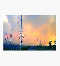 Fire in Glacier NP Photographic Print