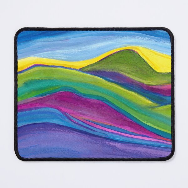 Item preview, Green, Pink and Purple Hills designed and sold by MLCarnes.