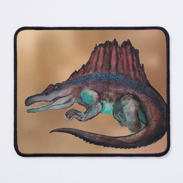 Item preview, A prehistoric giant crocodile - Yellowbox ink painting  designed and sold by twyellowbox.