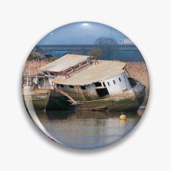 Item preview, Derelict Boats Along The River Exe at Topsham designed and sold by Dorset Girl.