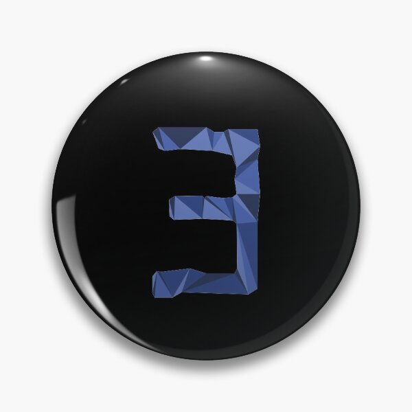 Item preview, Backwards Letter E - Capital E Low Polygon Style designed and sold by YoungESC.