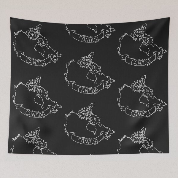 Item preview, Canada Home Country Map Outline White designed and sold by SofiaSava01.