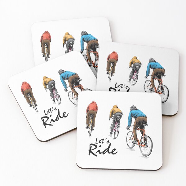 Item preview, Let's Ride | Hand Drawn Sketch, cyclist, fixed gear, bicycle designed and sold by I'm  Redz.