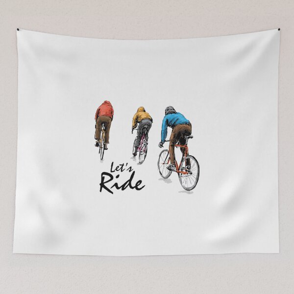 Item preview, Let's Ride | Hand Drawn Sketch, cyclist, fixed gear, bicycle designed and sold by I'm  Redz.