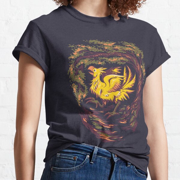 Chocobo with Blossoms Classic T-Shirt