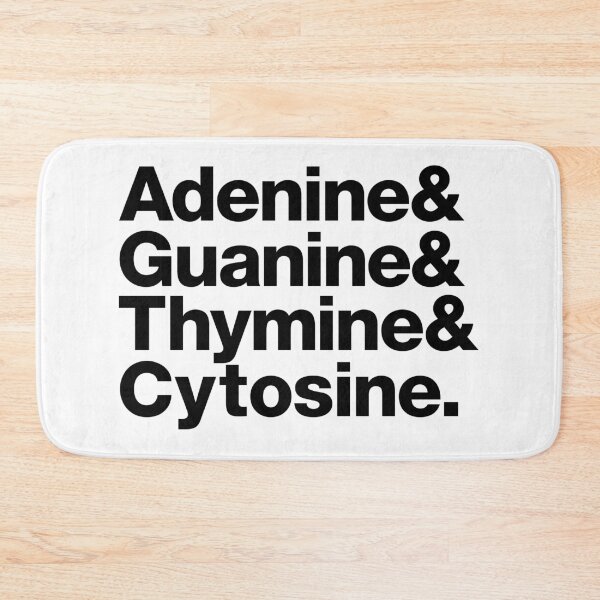 Item preview, Adenine & Guanine & Thymin & Cytosine (black) designed and sold by dudethecreator.