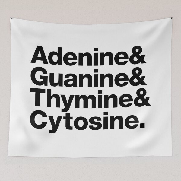 Item preview, Adenine & Guanine & Thymin & Cytosine (black) designed and sold by dudethecreator.