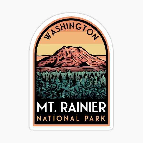 Mount Rainier National Park Sticker