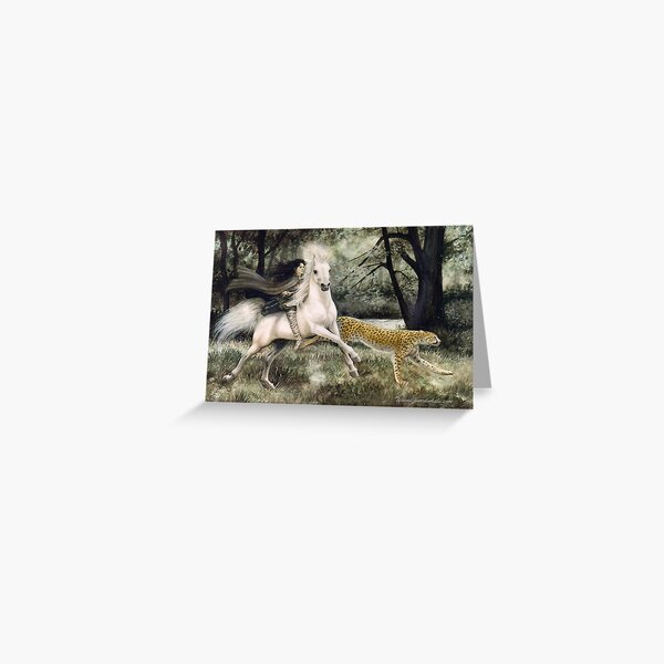 Elvish way with all good beasts Greeting Card