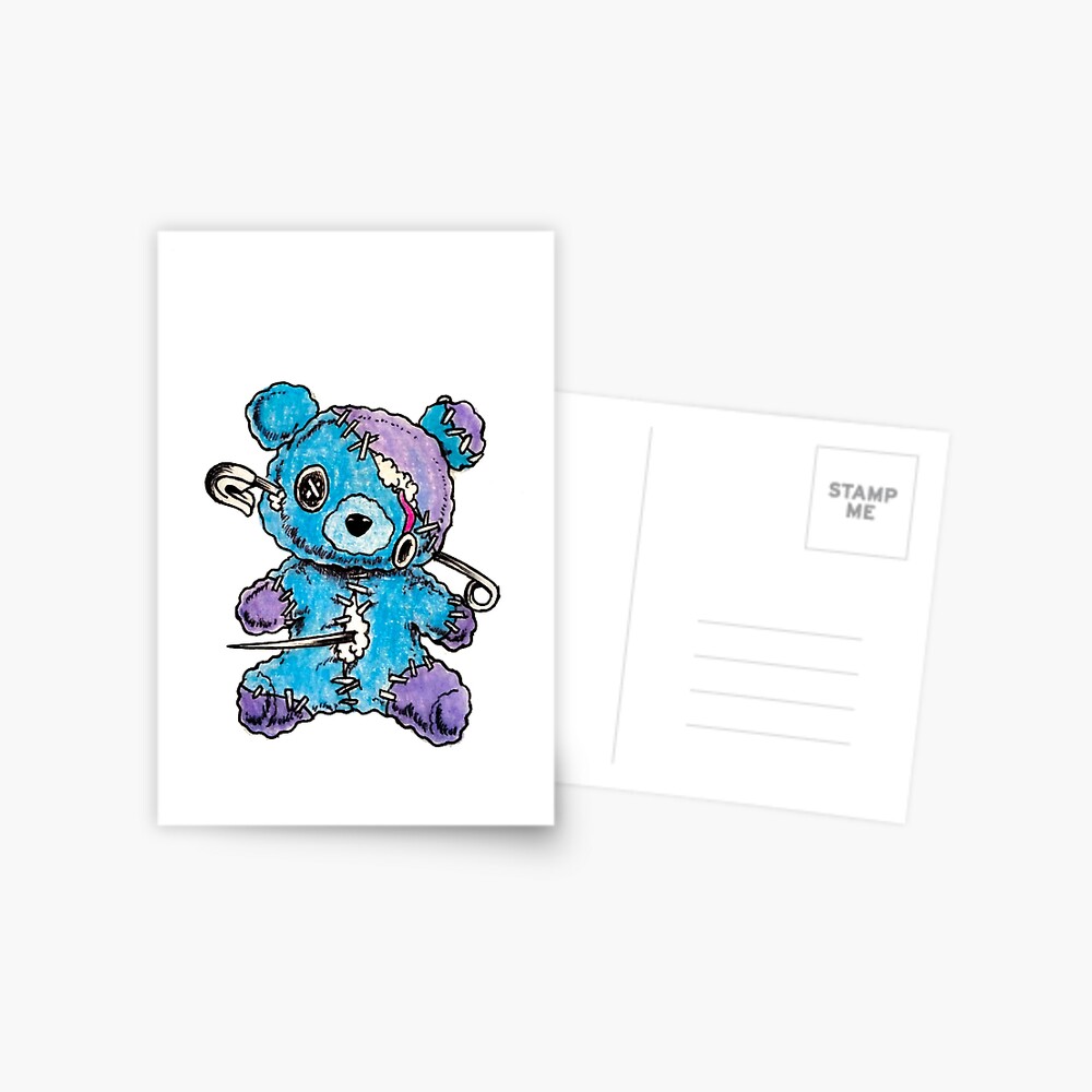 Emo Teddy Bear Pin for Sale by yngsyx