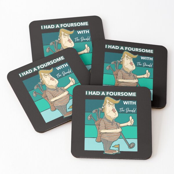 Item preview, I Had A Foursome with The Donald Golf Vintage Sunset designed and sold by davestees506.