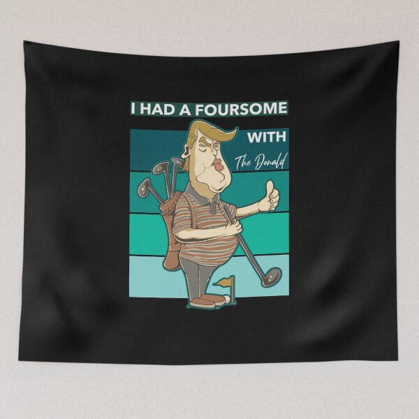 Item preview, I Had A Foursome with The Donald Golf Vintage Sunset designed and sold by davestees506.