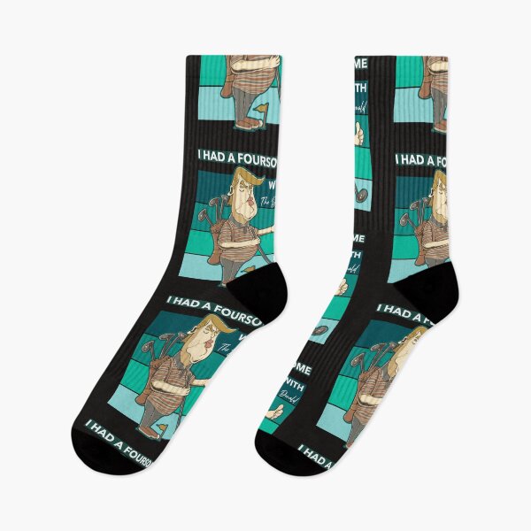 Item preview, I Had A Foursome with The Donald Golf Vintage Sunset designed and sold by davestees506.