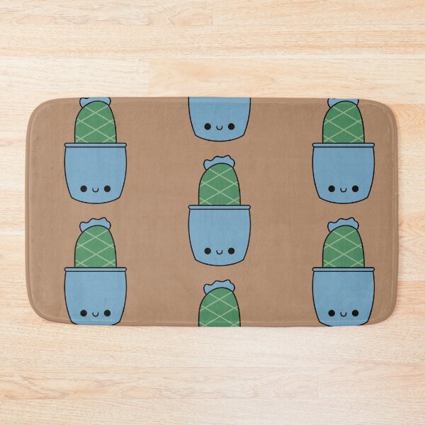 Item preview, Cute Kawaii Cactus In Light Blue Pot designed and sold by KawaiiByDice.
