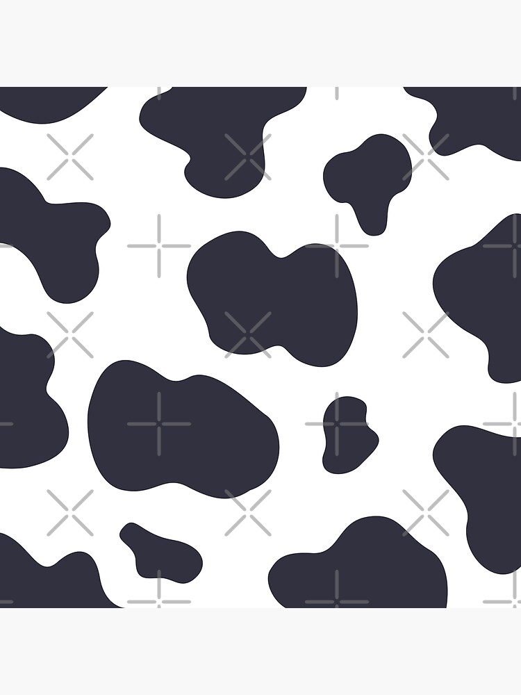 GOOD MOO Cows Lover Aesthetic Cow Print pattern Black and White