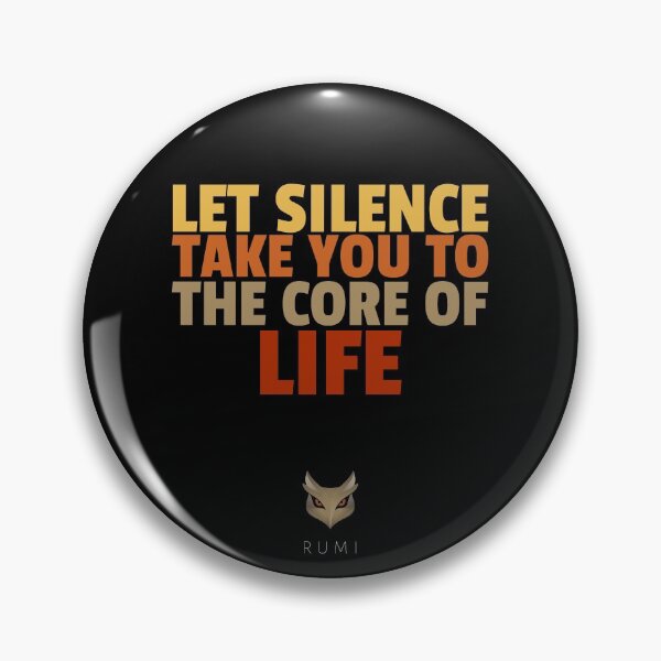Item preview, Djalâl ad Dîn Rûmî, Inspirational Quotes About Silence designed and sold by Studio TANFF.