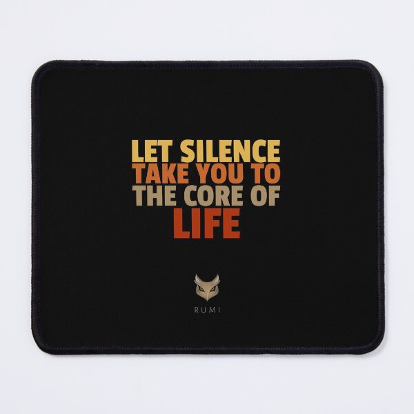 Item preview, Djalâl ad Dîn Rûmî, Inspirational Quotes About Silence designed and sold by Studio TANFF.