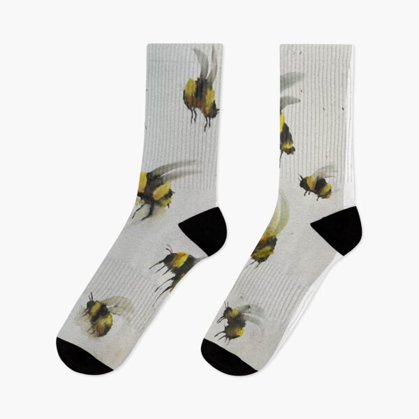 Item preview, A grist of black and yellow flying bees designed and sold by designInk.