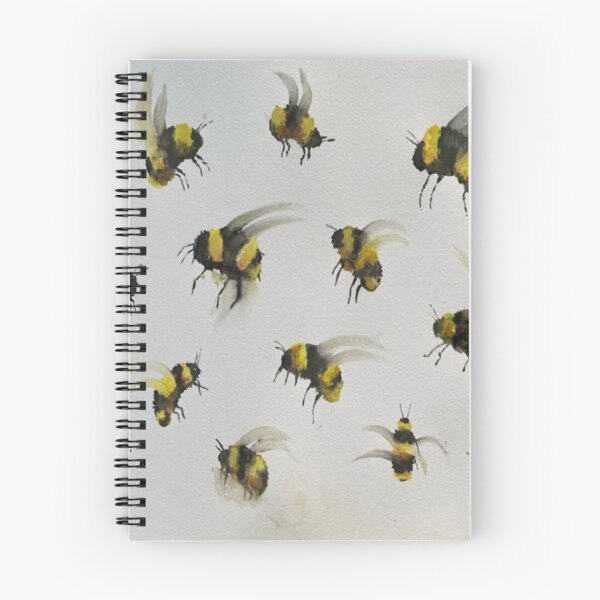 Item preview, A grist of black and yellow flying bees designed and sold by designInk.
