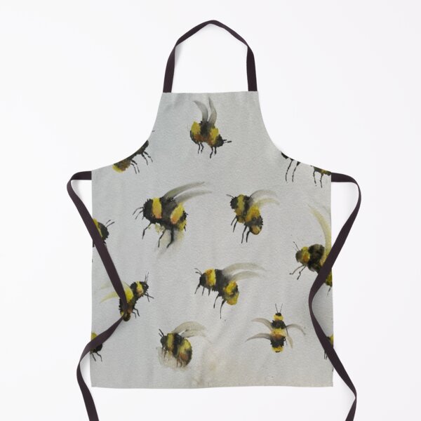 Item preview, A grist of black and yellow flying bees designed and sold by designInk.
